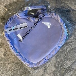 Stoney Clover Velvet Ruffle Mini Heart Tote